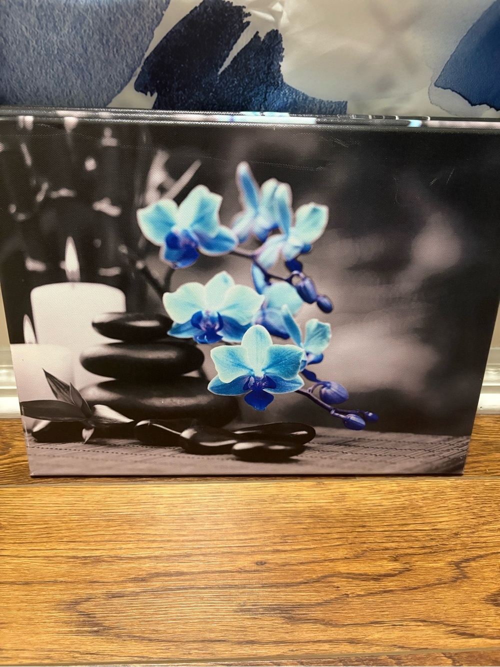 Blue Orchid Canvas Wall Art - Home Accents